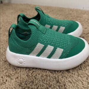 Adidas Kids Green Slip-On Sneakers, Toddler US 7.5